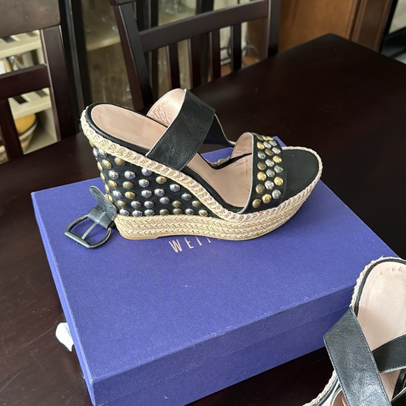 Stuart Weizmann Studded Wedges - Picture 3 of 8